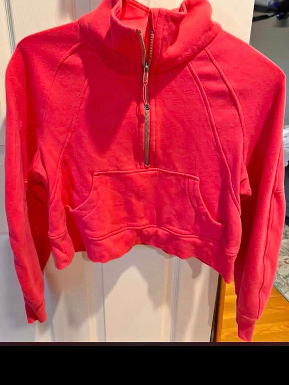 lululemon athletica Cropped Half-Zip Pullover - Bright Pink